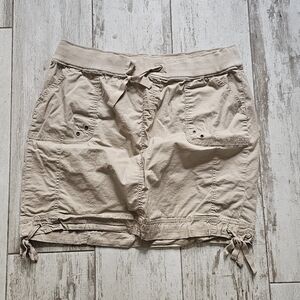 Old Navy Casual Drawstring Utility Skirt - Khaki - 1X